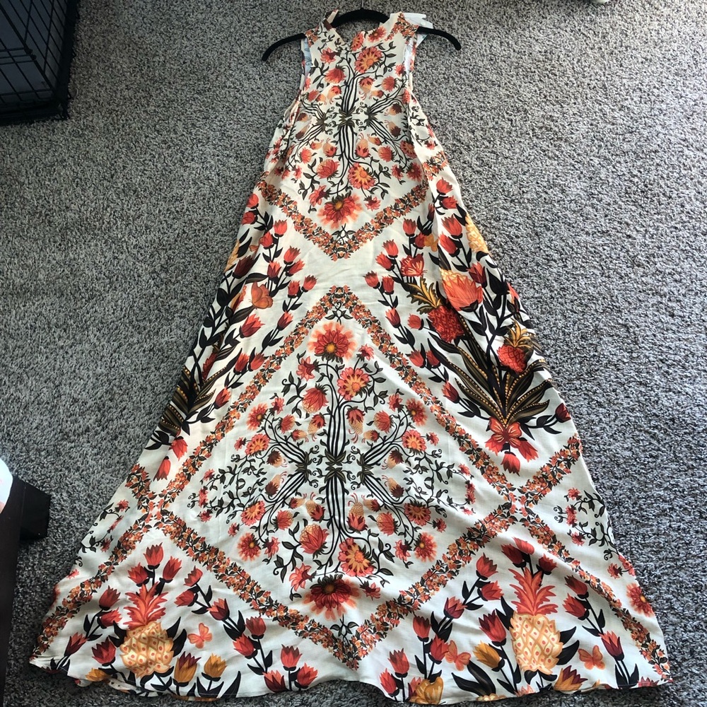 Farm Rio Floral Halter Maxi Dress - Small - Picture 9 of 9